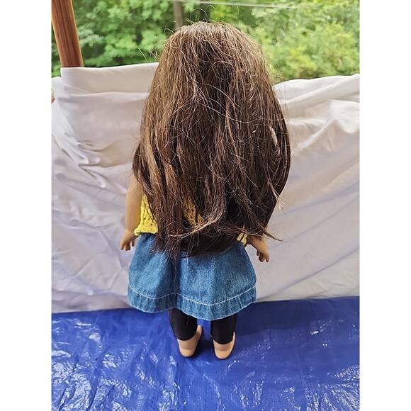 American Girl 18" Doll GRACE THOMAS Brunette Freckles Julie Albright Outfit /Box - Picture 7 of 8